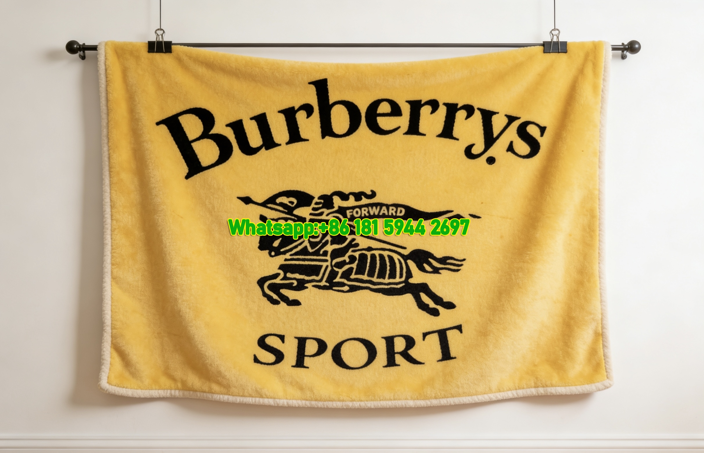 Burberrys Sport Vintage Flannel Sofa Throw Blanket B134